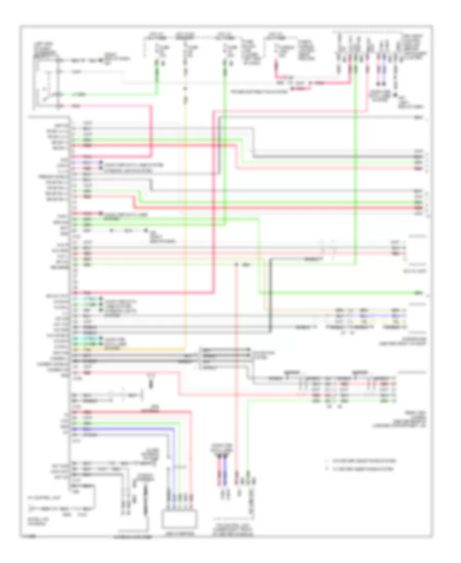 Navigation Wiring Diagram, with Bose (1 of 2) for Nissan Altima 2014