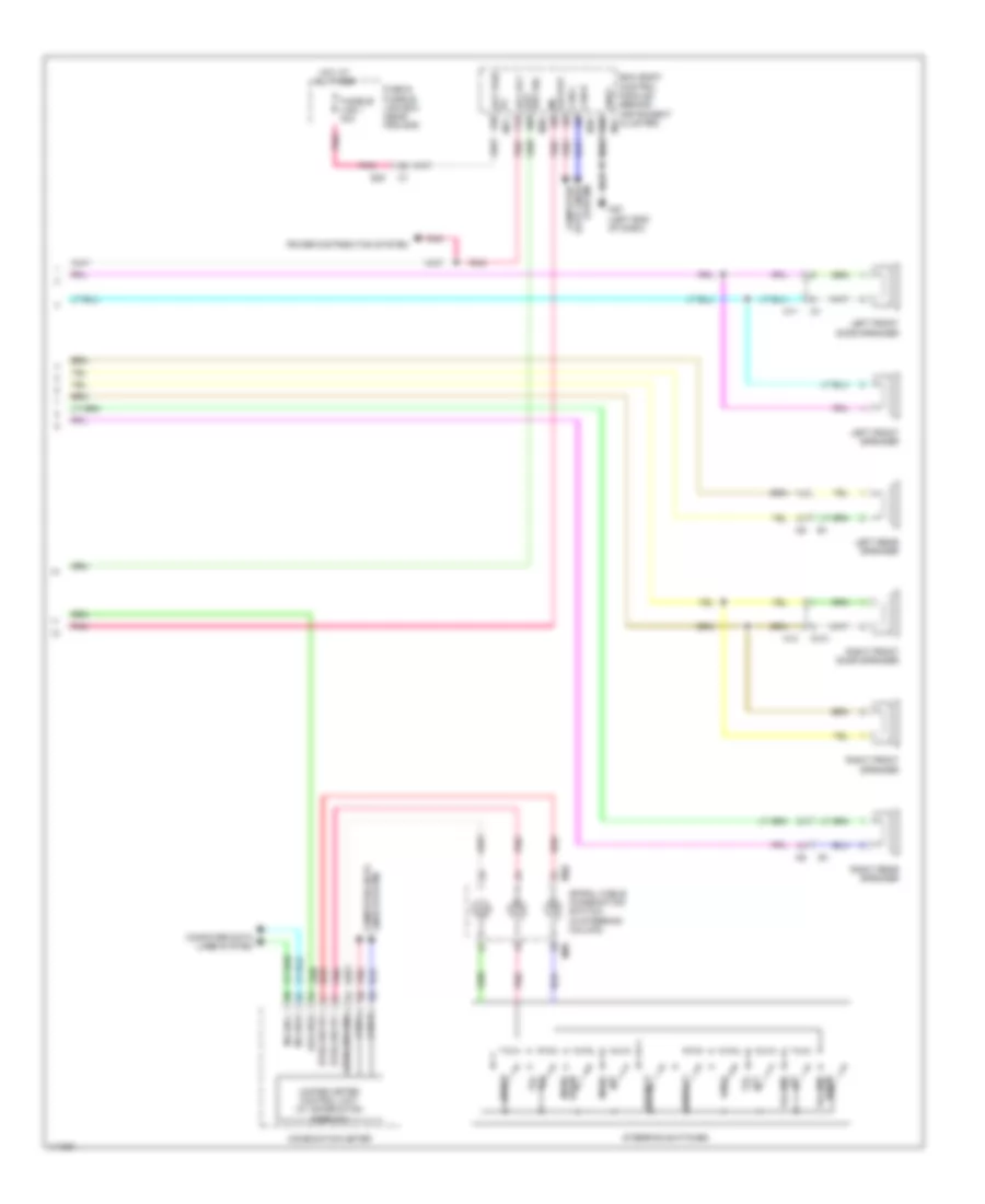 Navigation Wiring Diagram, without Bose (2 of 2) for Nissan Altima 2014