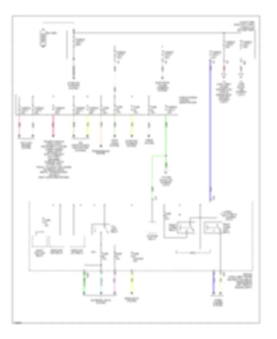 Power Distribution Wiring Diagram 1 of 3 for Nissan Altima 2014