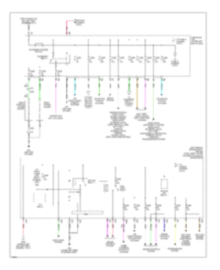 Power Distribution Wiring Diagram (2 of 3) for Nissan Altima 2014