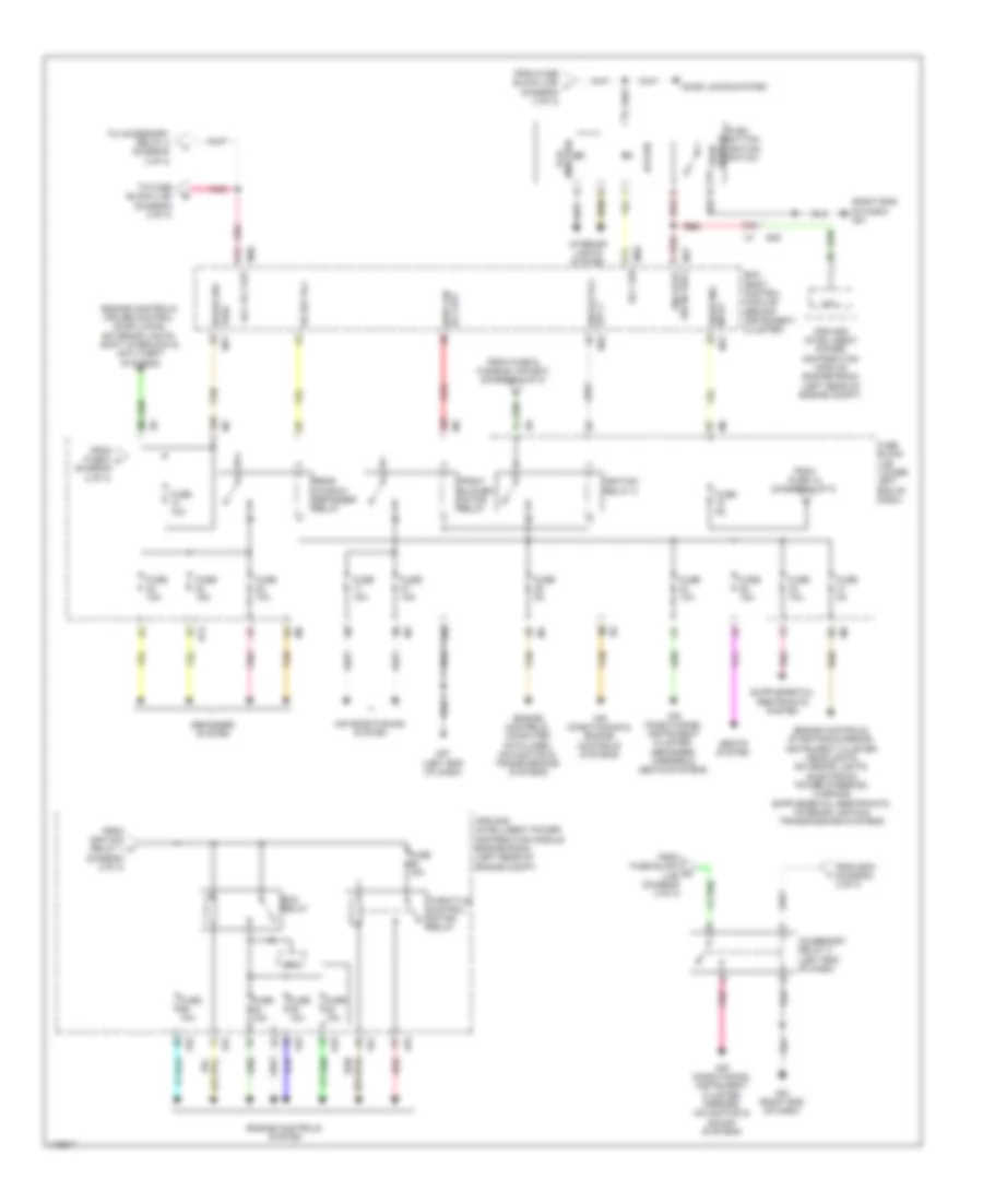 Power Distribution Wiring Diagram 3 of 3 for Nissan Altima 2014