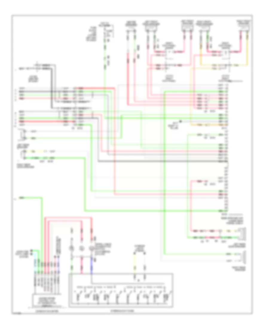 Radio Wiring Diagram with Bose without Navigation 2 of 2 for Nissan Altima 2014