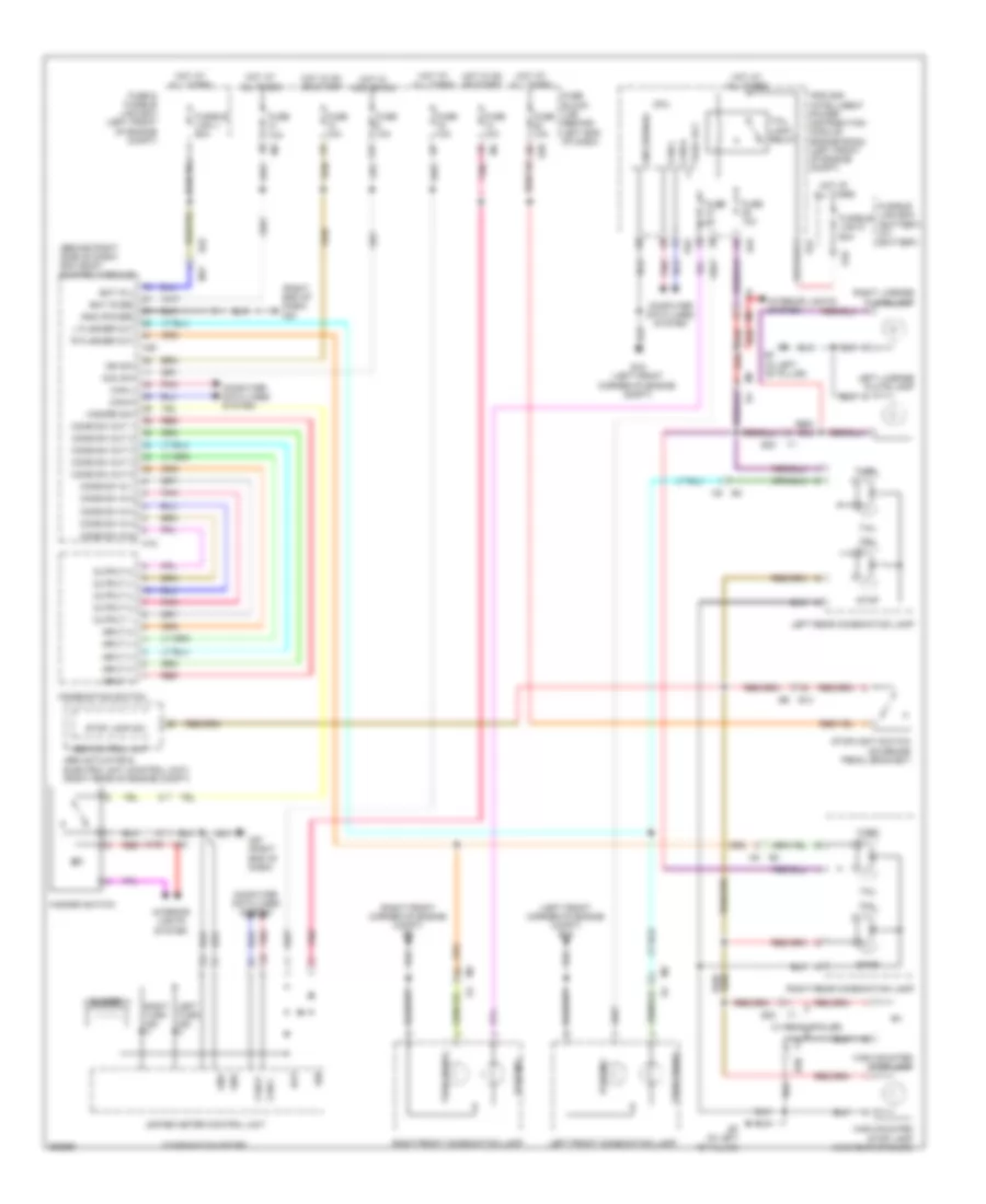 Exterior Lamps Wiring Diagram for Nissan Sentra 2011