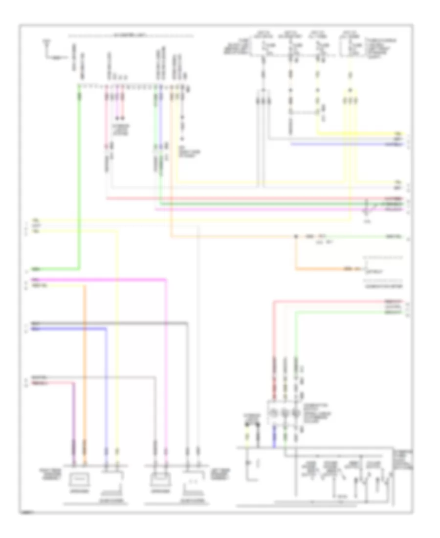 Premium Radio Wiring Diagram, with Rockford Fosgate without Navigation (2 of 3) for Nissan Sentra 2011