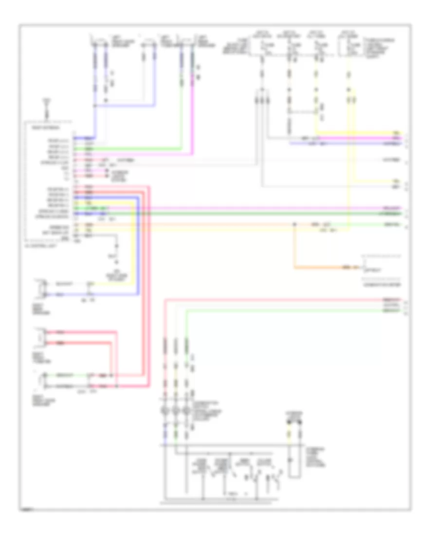 Premium Radio Wiring Diagram, without Rockford Fosgate  Navigation (1 of 2) for Nissan Sentra 2011