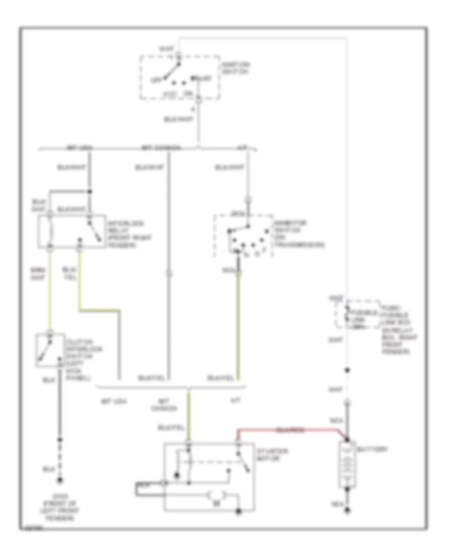 Starting Wiring Diagram for Nissan 240SX 1992
