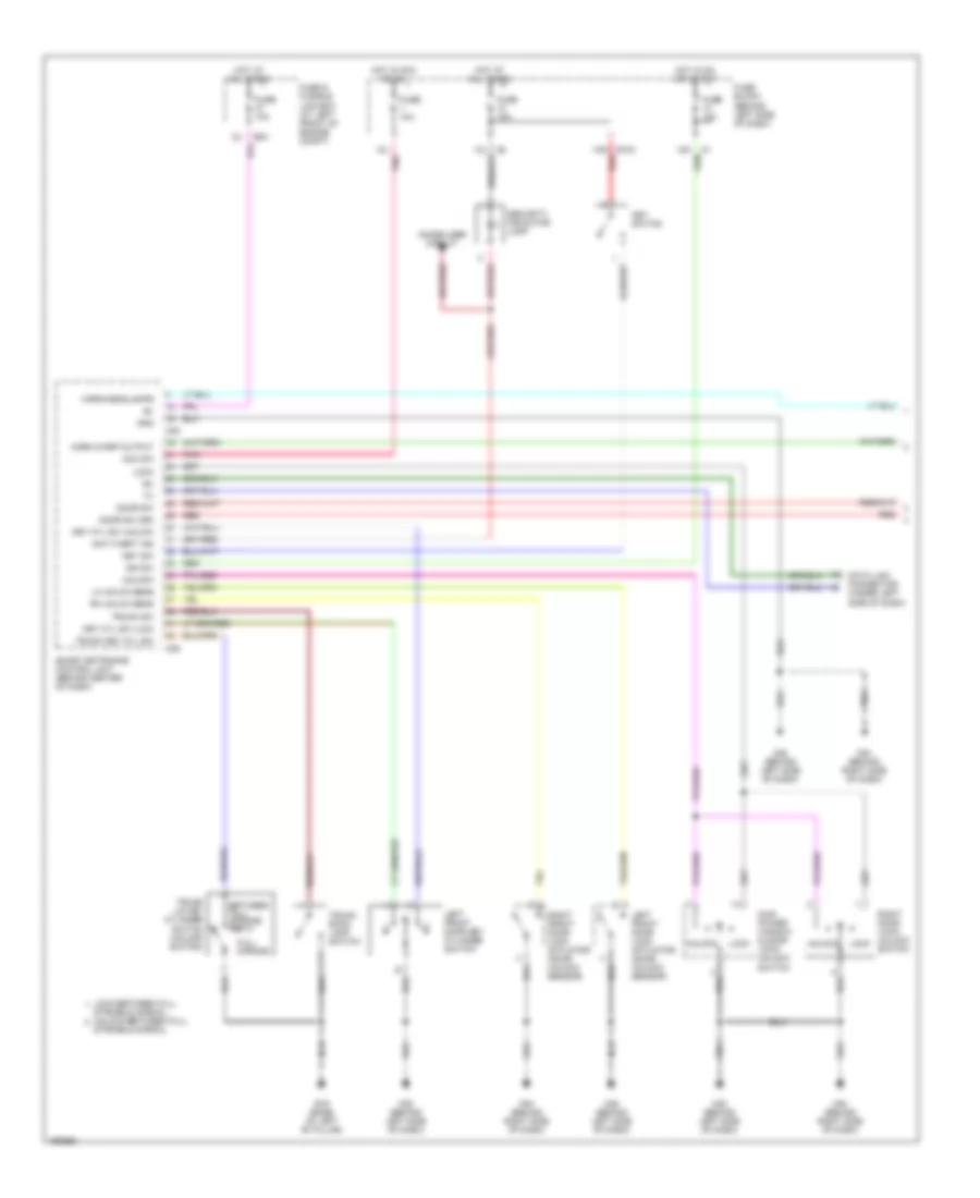 Forced Entry Wiring Diagram 1 of 2 for Nissan Sentra 2004