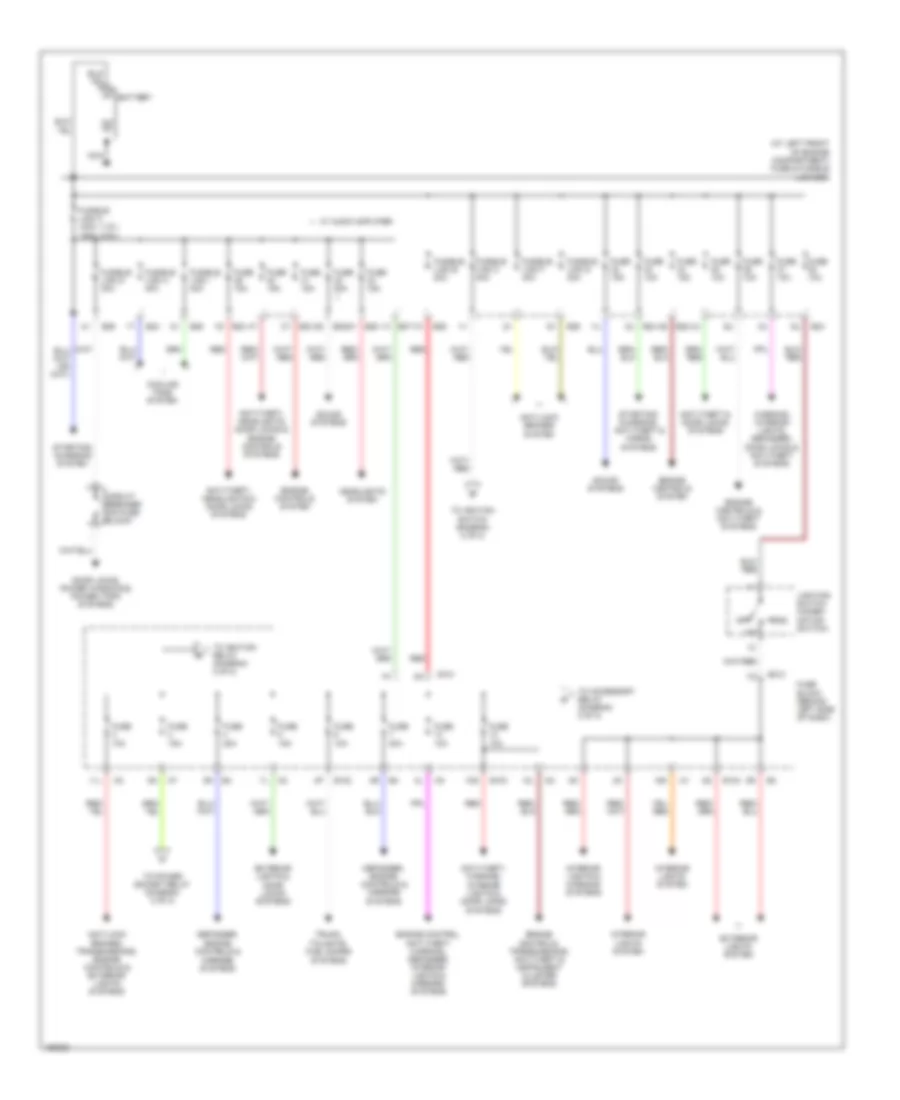 Power Distribution Wiring Diagram 1 of 2 for Nissan Sentra 2004