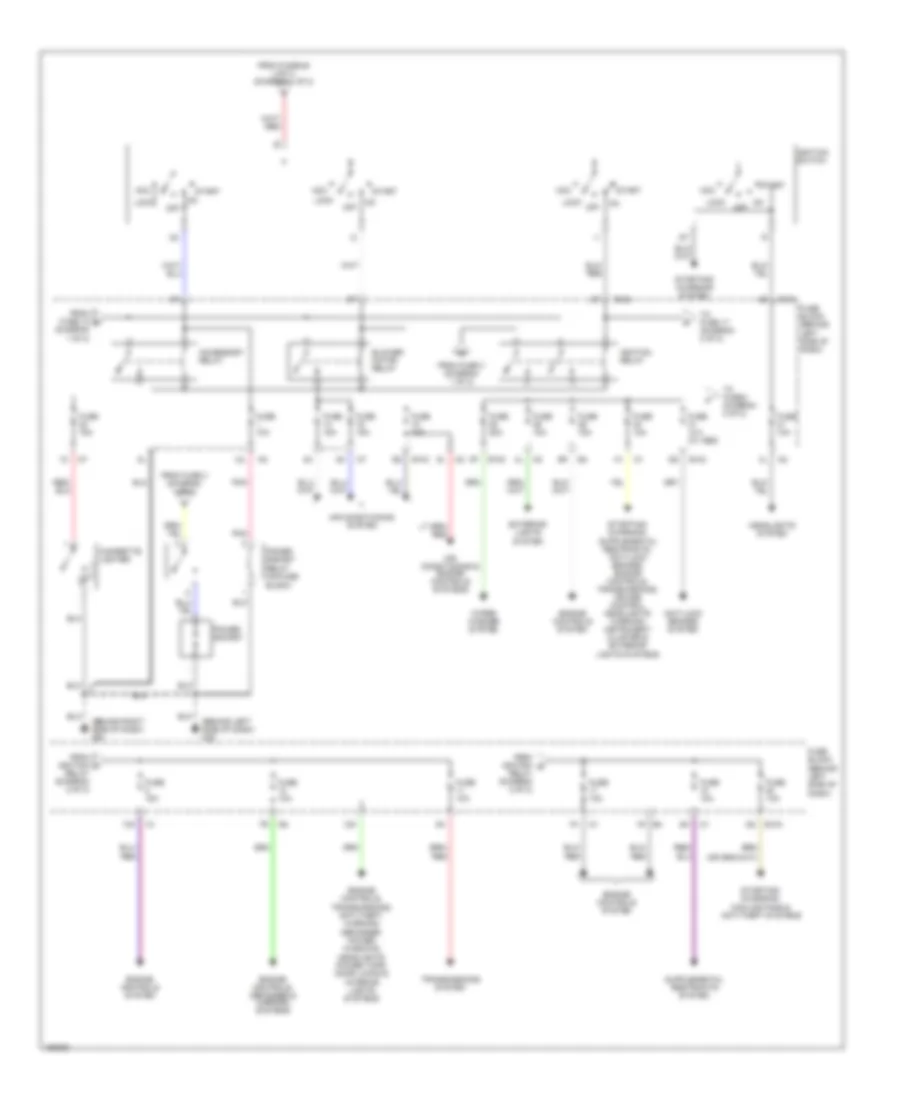 Power Distribution Wiring Diagram (2 of 2) for Nissan Sentra 2004