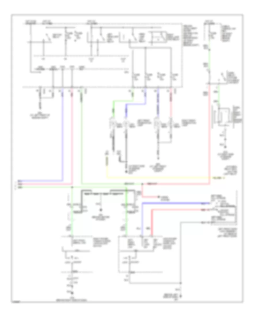 Forced Entry Wiring Diagram Except Crew Cab 2 of 2 for Nissan Titan PRO 4X 2012