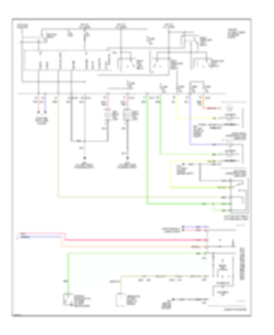 Headlamps Wiring Diagram, with DRL (2 of 2) for Nissan Titan PRO-4X 2012