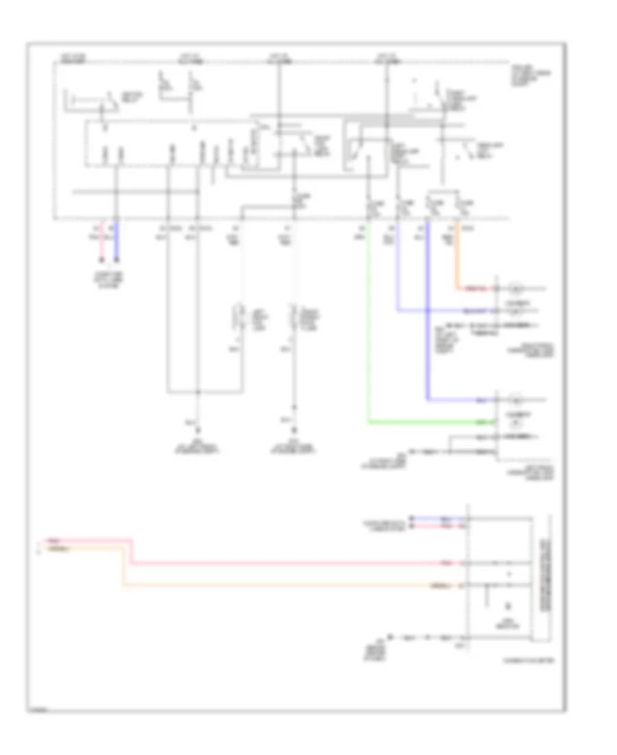 Headlamps Wiring Diagram, without DRL (2 of 2) for Nissan Titan PRO-4X 2012