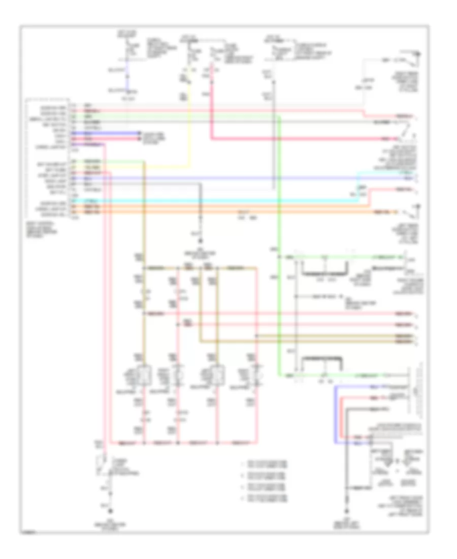 Courtesy Lamps Wiring Diagram 1 of 2 for Nissan Titan PRO 4X 2012