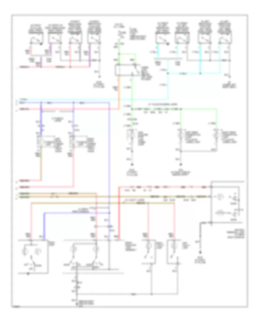 Courtesy Lamps Wiring Diagram (2 of 2) for Nissan Titan PRO-4X 2012