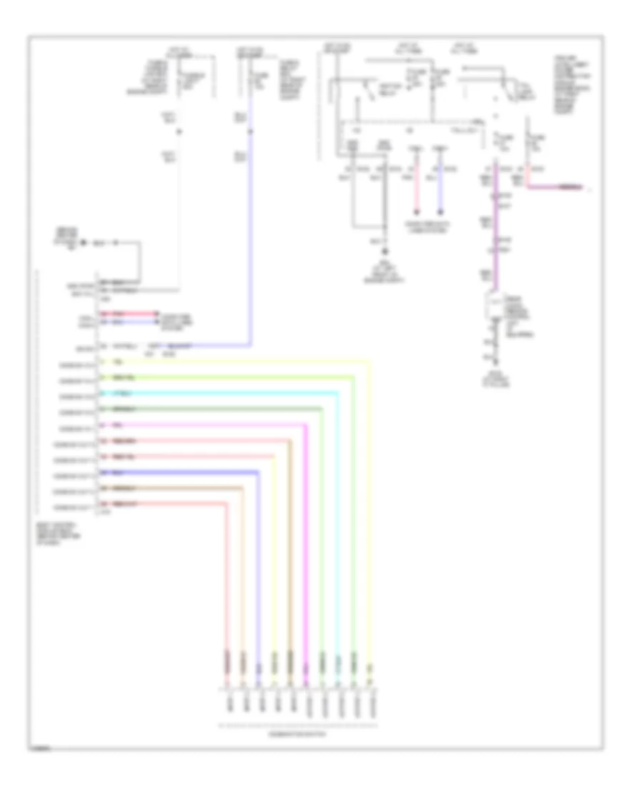 Instrument Illumination Wiring Diagram (1 of 2) for Nissan Titan PRO-4X 2012