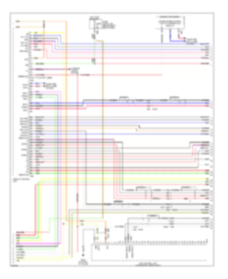 Navigation Wiring Diagram (4 of 5) for Nissan Titan PRO-4X 2012