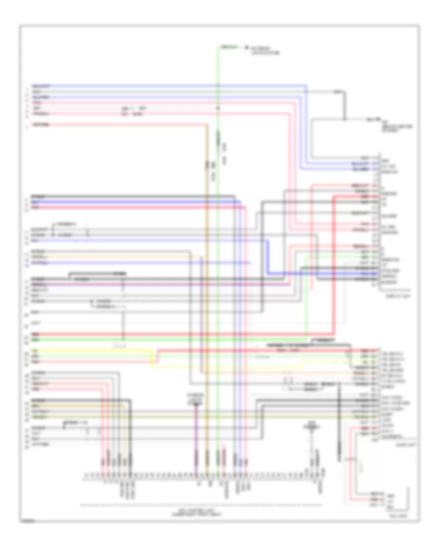 Navigation Wiring Diagram (5 of 5) for Nissan Titan PRO-4X 2012