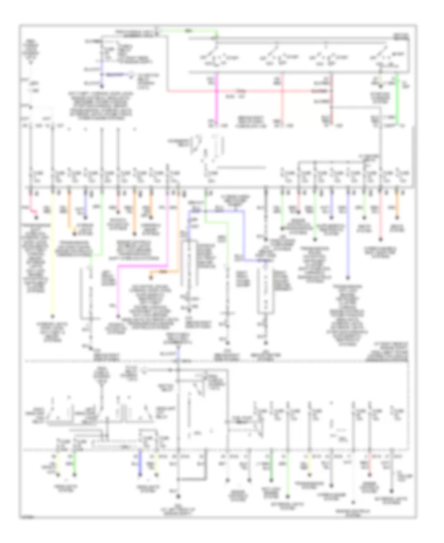 Power Distribution Wiring Diagram (2 of 2) for Nissan Titan PRO-4X 2012