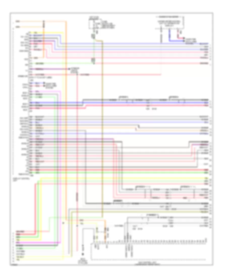Premium Radio Wiring Diagram, with Navigation (4 of 5) for Nissan Titan PRO-4X 2012