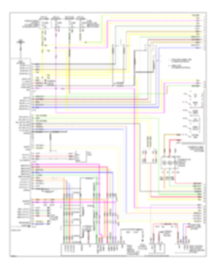 Premium Radio Wiring Diagram, without Navigation (1 of 3) for Nissan Titan PRO-4X 2012