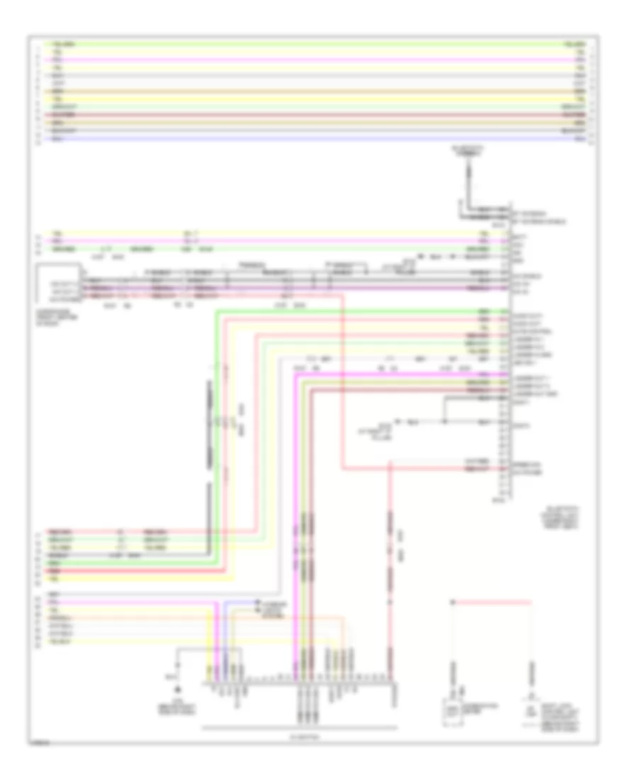 Premium Radio Wiring Diagram, without Navigation (2 of 3) for Nissan Titan PRO-4X 2012