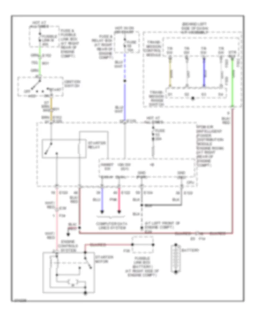 Starting Wiring Diagram for Nissan Titan PRO-4X 2012
