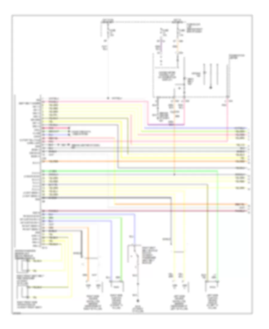 Supplemental Restraints Wiring Diagram 1 of 2 for Nissan Titan PRO 4X 2012