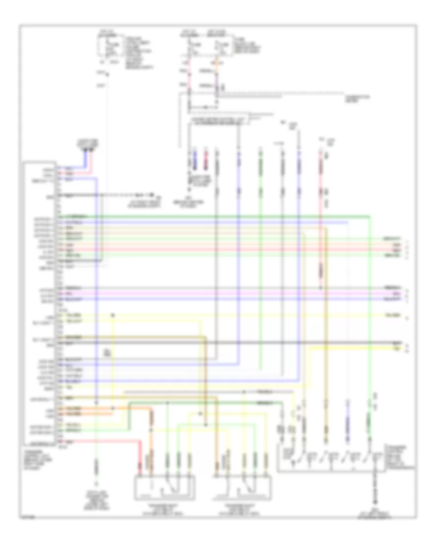 4WD Wiring Diagram 1 of 2 for Nissan Titan PRO 4X 2012
