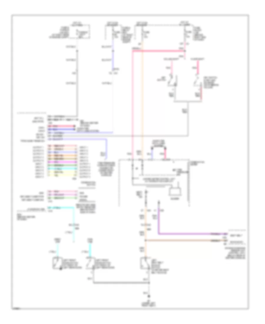 Warning Systems Wiring Diagram for Nissan Titan PRO 4X 2012