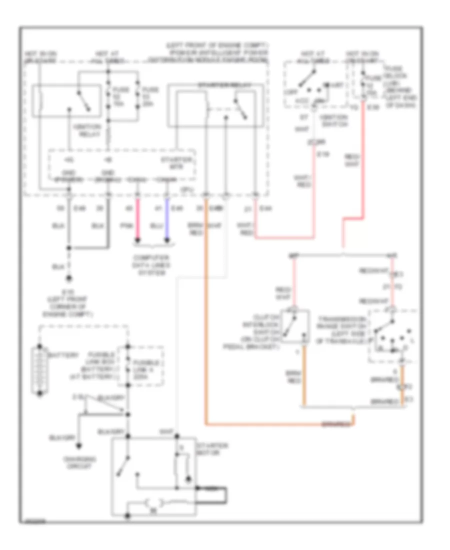 Starting Wiring Diagram for Nissan Sentra S 2011