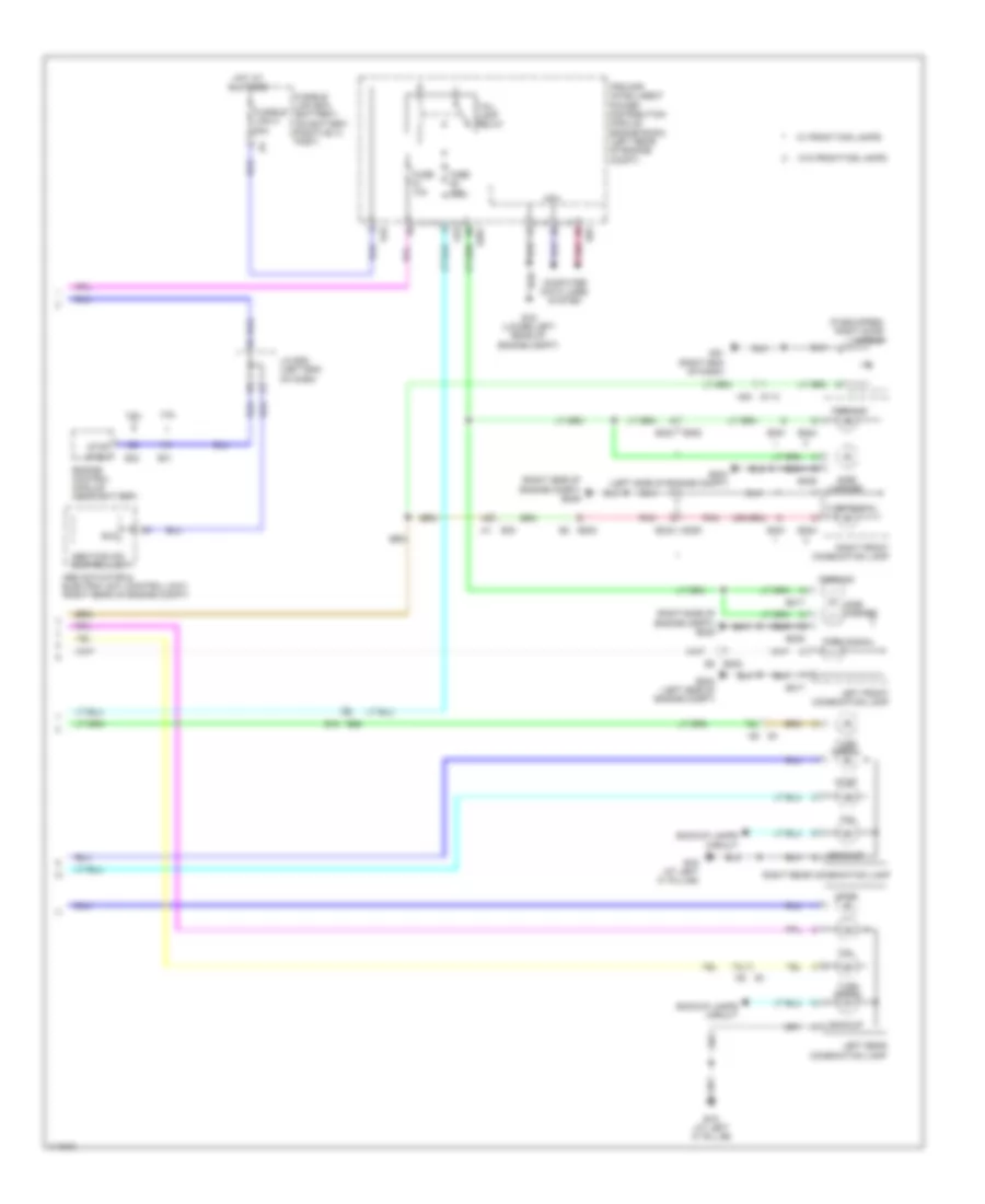 Exterior Lamps Wiring Diagram (2 of 2) for Nissan Altima S 2014
