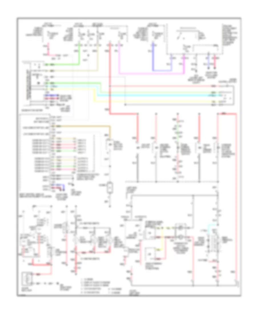 Instrument Illumination Wiring Diagram for Nissan Altima S 2014