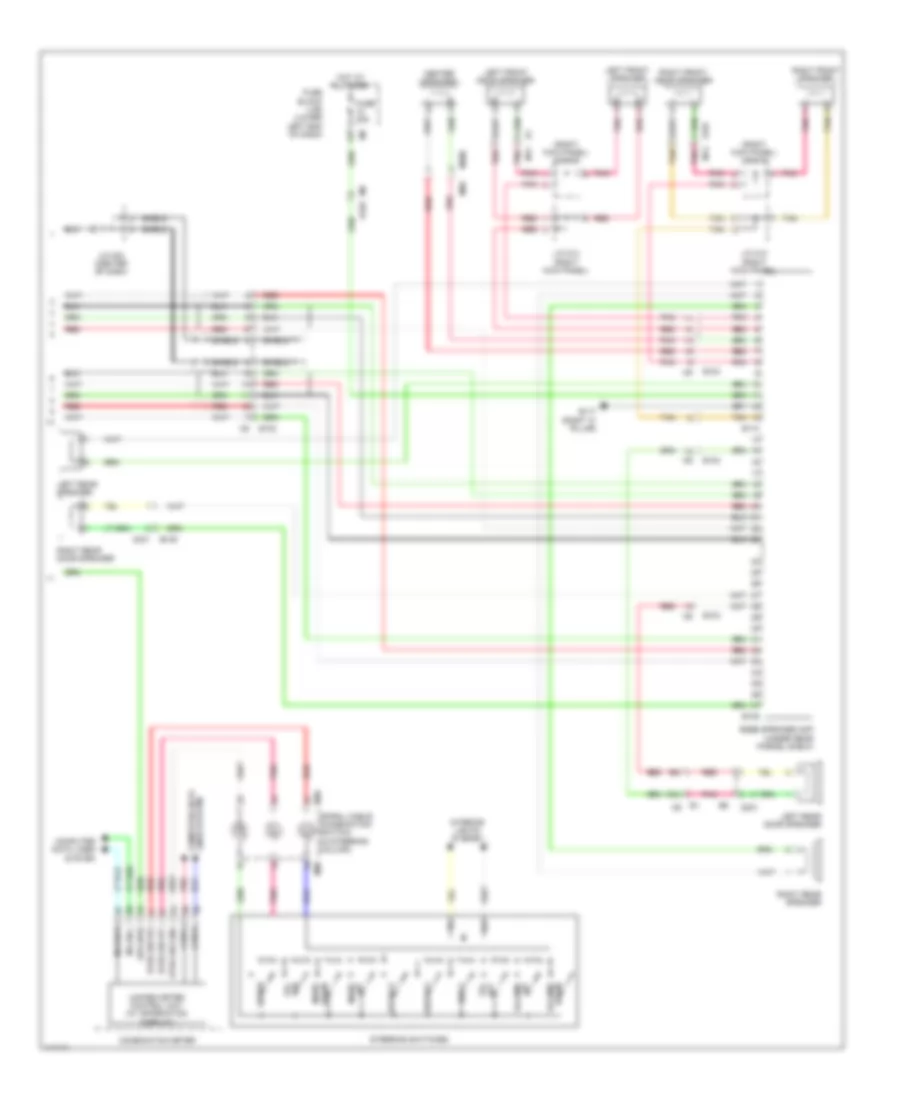 Radio Wiring Diagram, with Bose with Navigation (2 of 2) for Nissan Altima S 2014