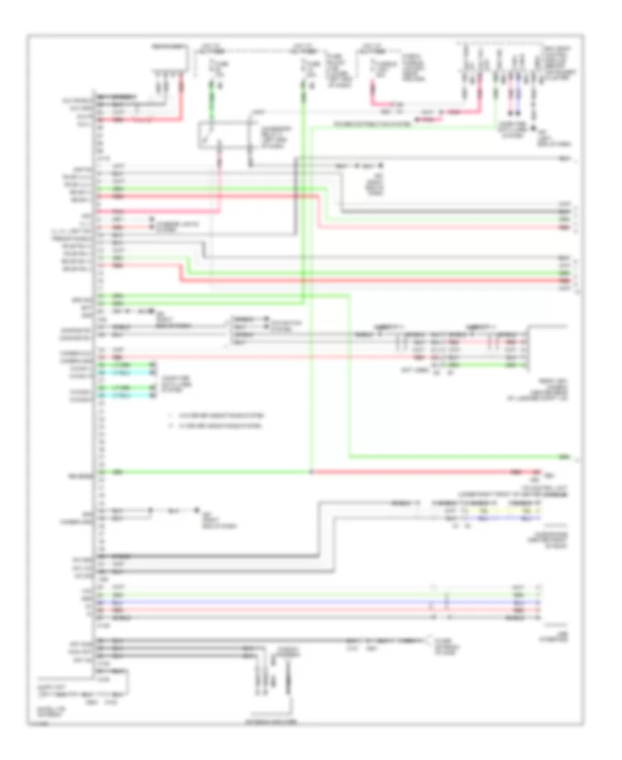 Radio Wiring Diagram, with Bose without Navigation (1 of 2) for Nissan Altima S 2014