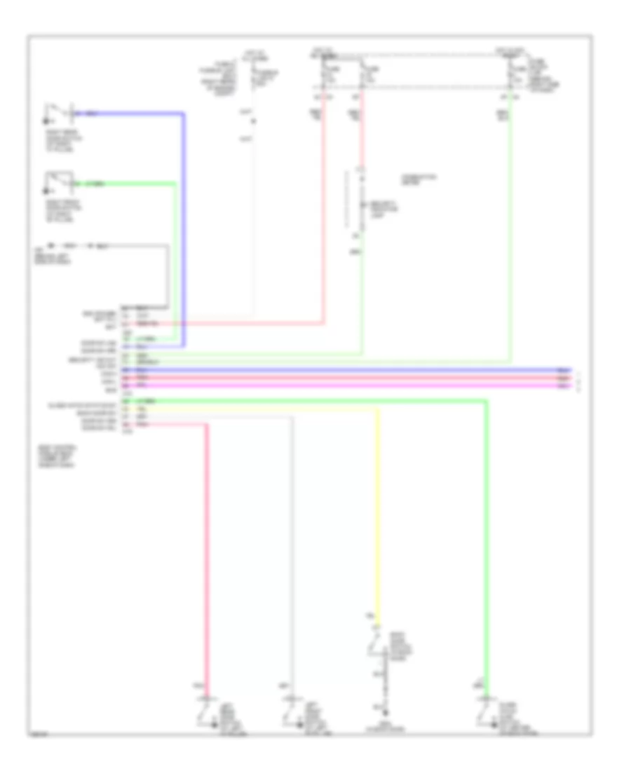 Forced Entry Wiring Diagram 1 of 2 for Nissan Pathfinder LE 2007