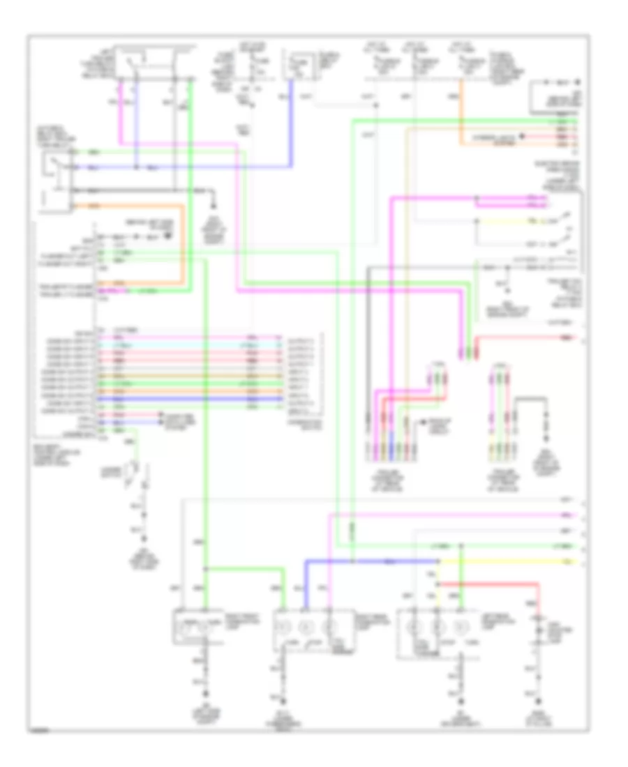 Exterior Lamps Wiring Diagram (1 of 2) for Nissan Pathfinder LE 2007