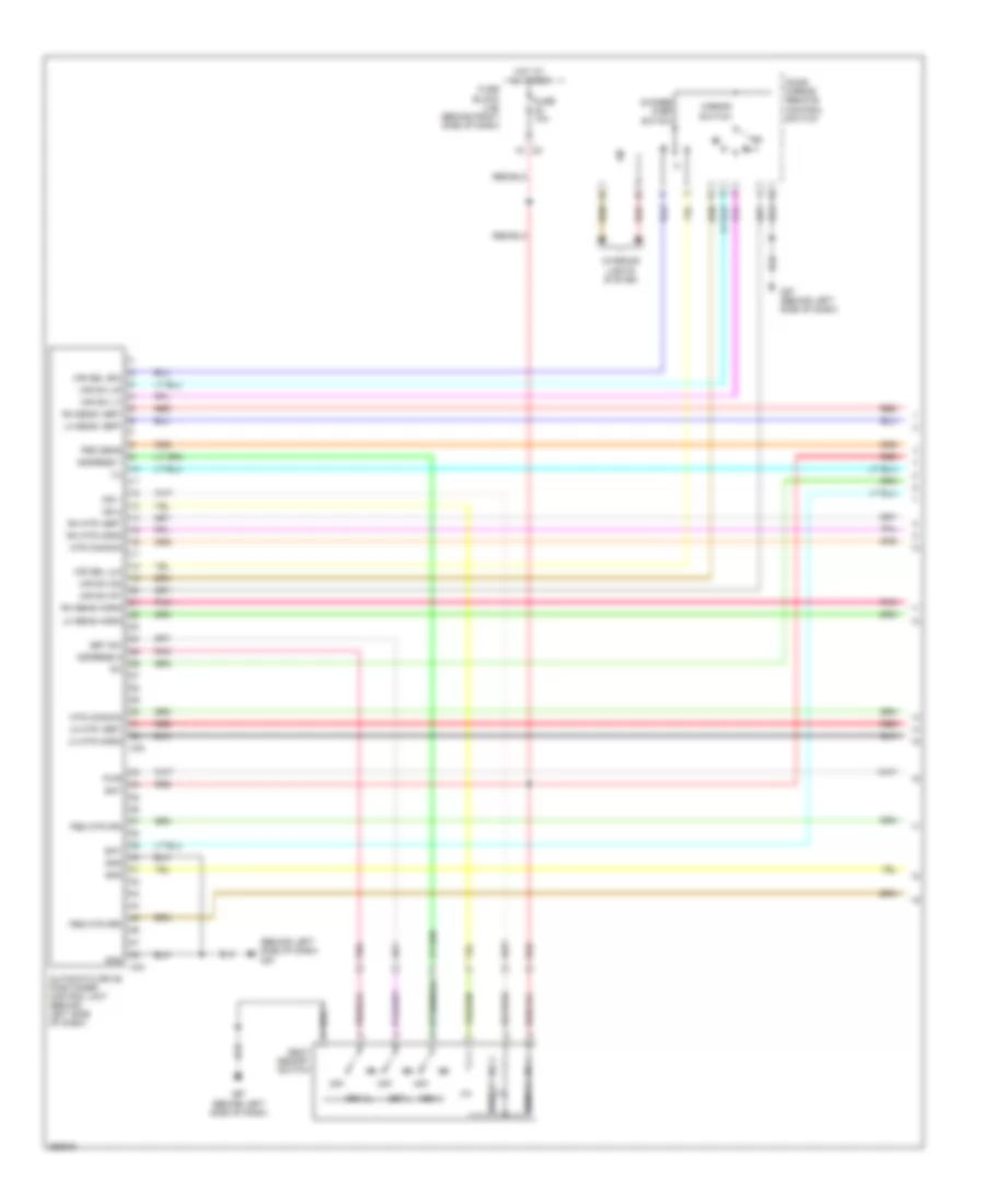 Memory Systems Wiring Diagram 1 of 3 for Nissan Pathfinder LE 2007