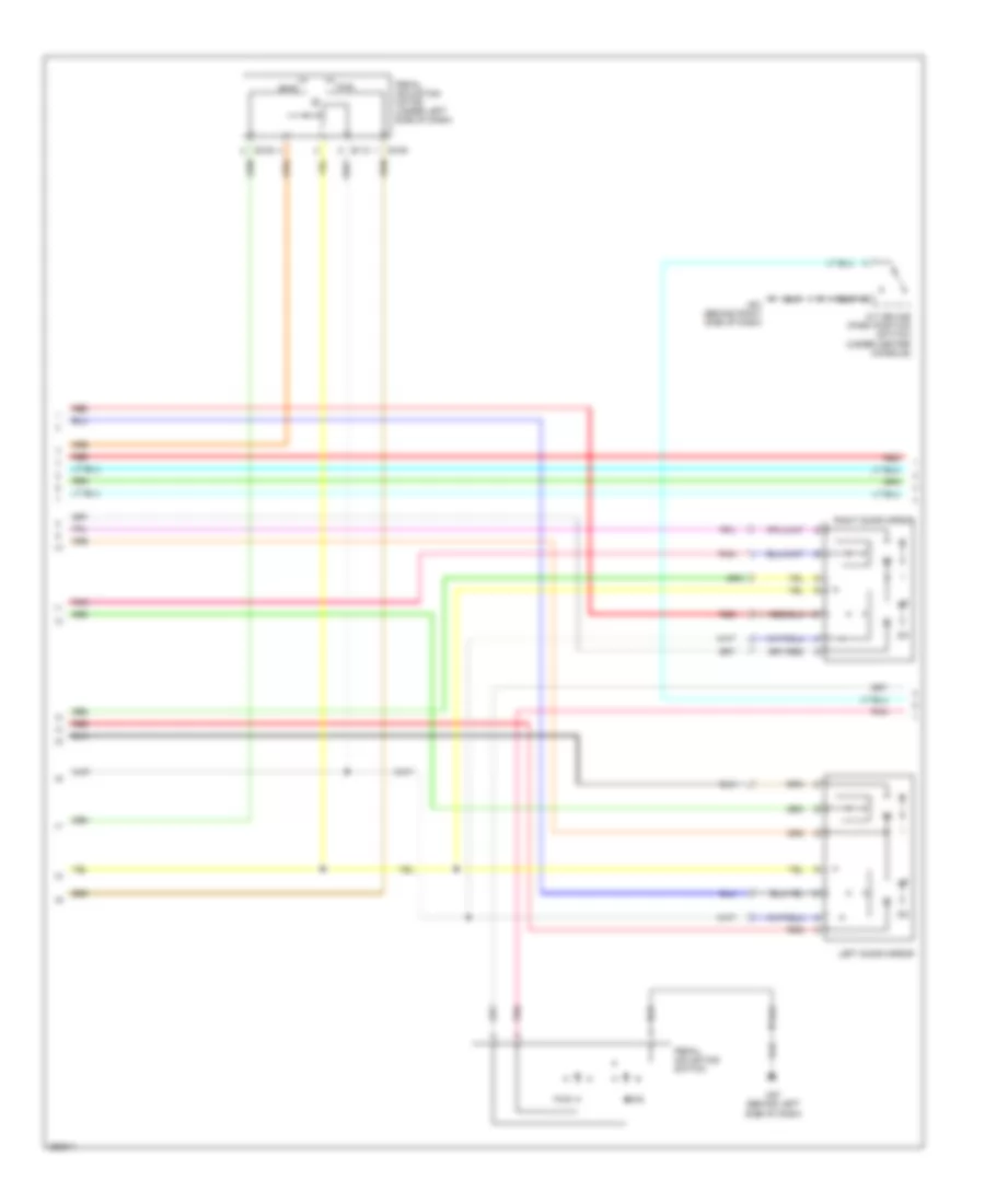Memory Systems Wiring Diagram 2 of 3 for Nissan Pathfinder LE 2007