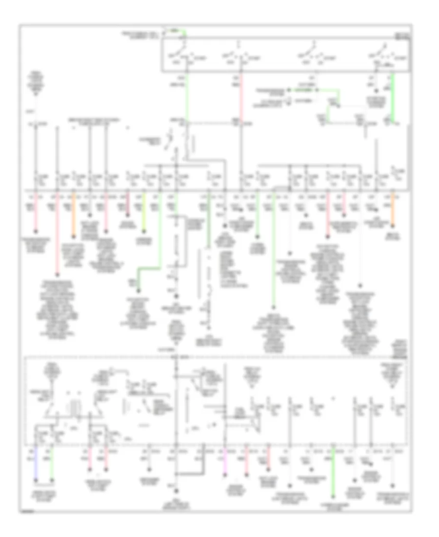 Power Distribution Wiring Diagram 2 of 2 for Nissan Pathfinder LE 2007
