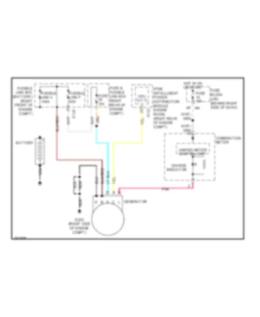 Charging Wiring Diagram for Nissan Pathfinder LE 2007