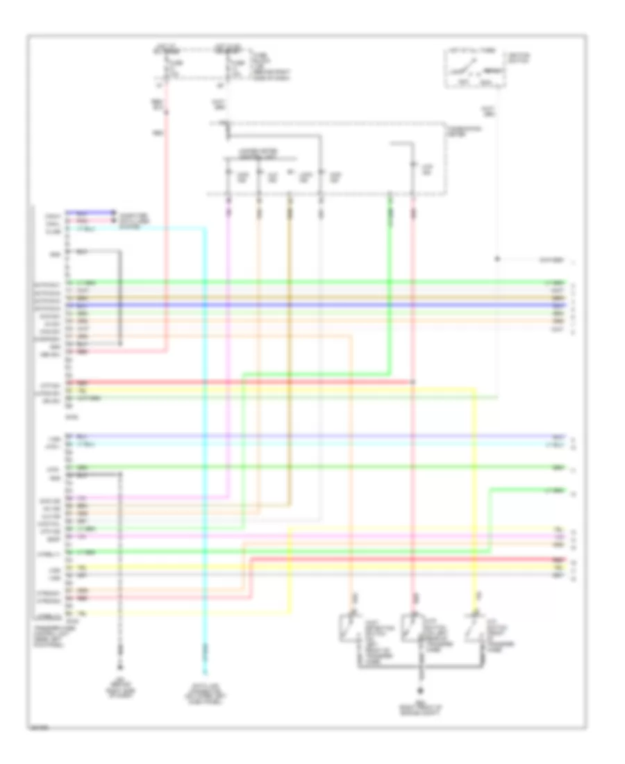 4WD Wiring Diagram Part Time Mode 4WD 1 of 2 for Nissan Pathfinder LE 2007