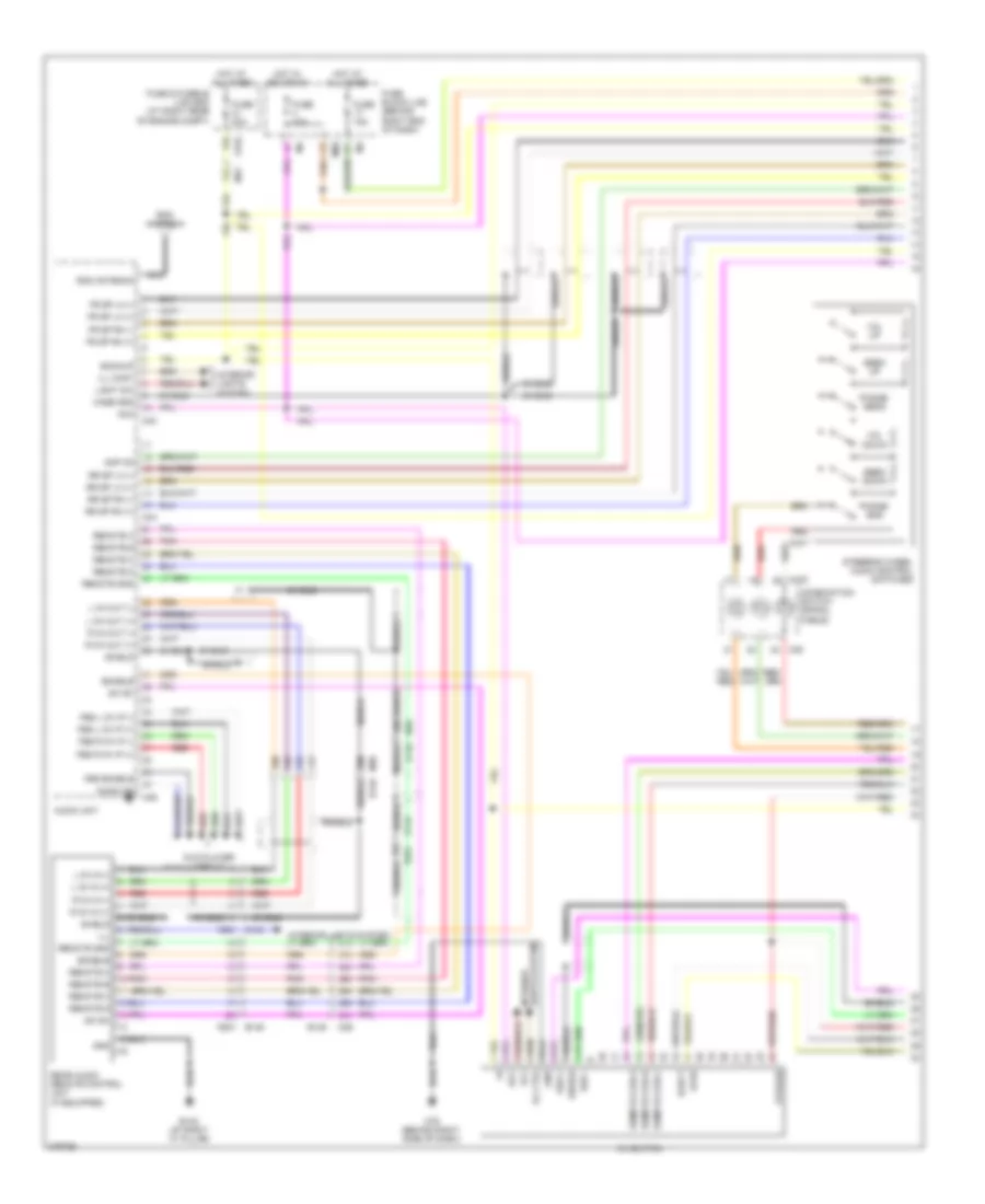 Navigation Wiring Diagram 1 of 5 for Nissan Titan S 2012