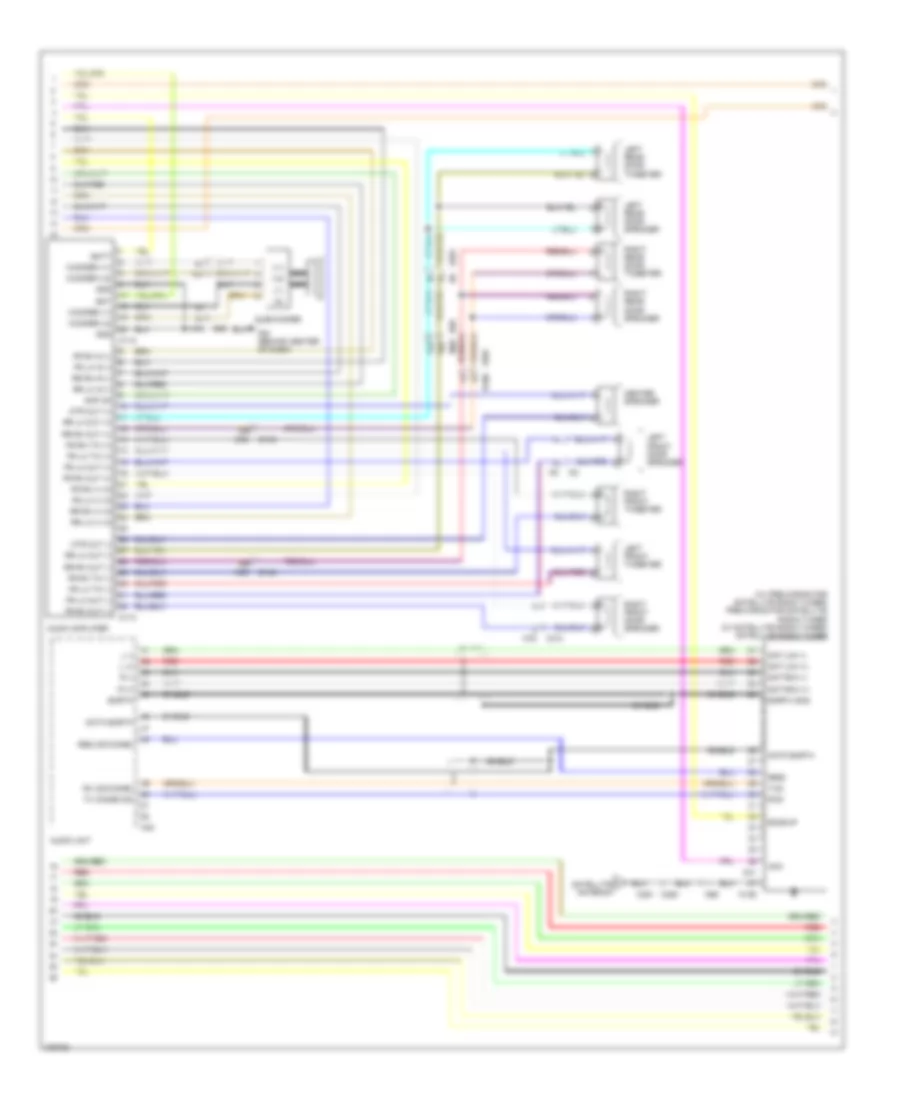 Navigation Wiring Diagram (3 of 5) for Nissan Titan S 2012