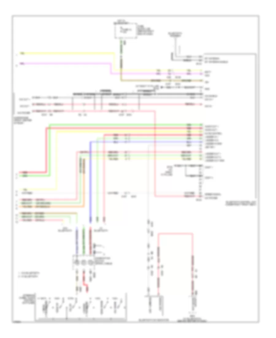 Mid-Line Radio Wiring Diagram (2 of 2) for Nissan Titan S 2012