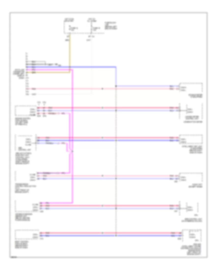 Computer Data Lines Wiring Diagram for Nissan Sentra SR 2009