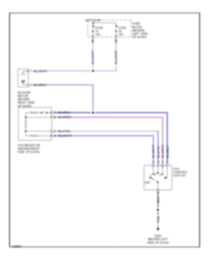 Heater Wiring Diagram for Nissan Sentra SE 2000