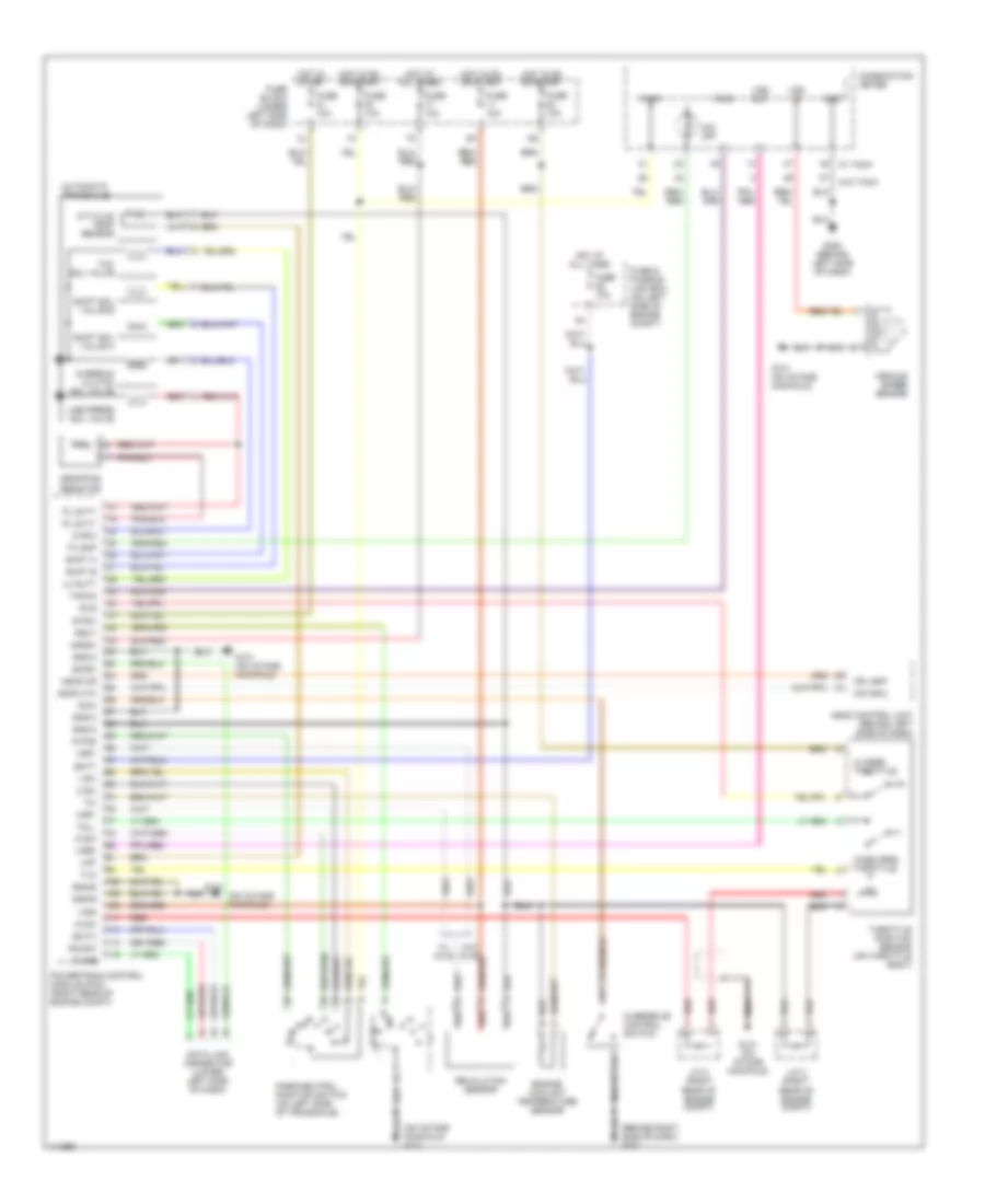 1 8L A T Wiring Diagram Except California for Nissan Sentra SE 2000