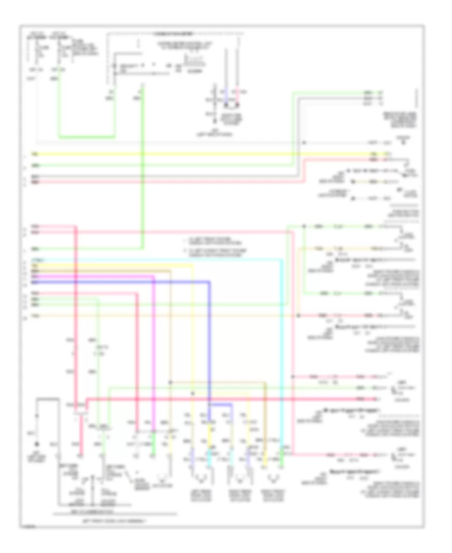 Power Door Locks Wiring Diagram (4 of 4) for Nissan Altima SL 2014