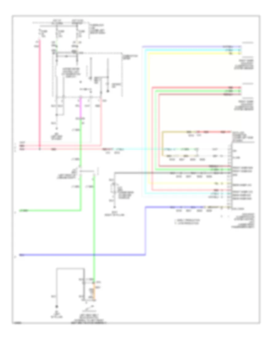 Supplemental Restraints Wiring Diagram (3 of 3) for Nissan Altima SL 2014