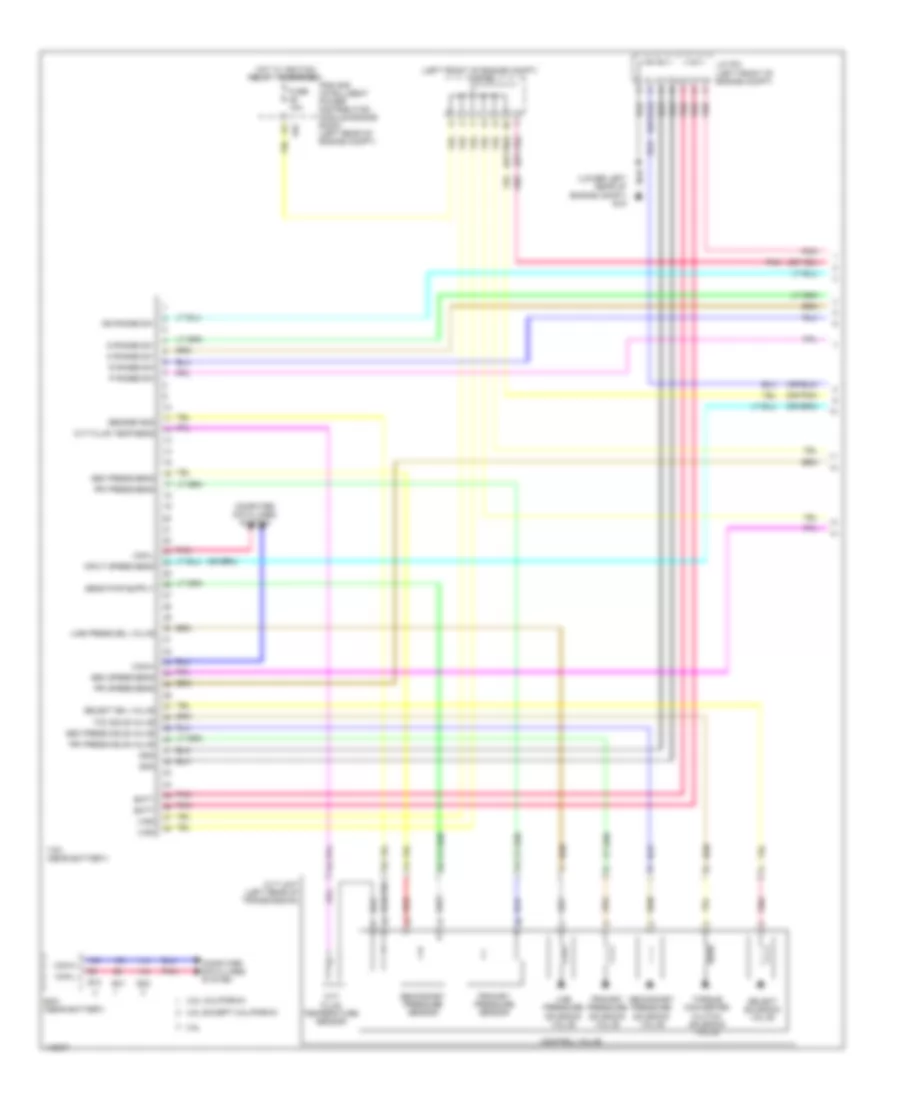Transmission Wiring Diagram 1 of 2 for Nissan Altima SL 2014